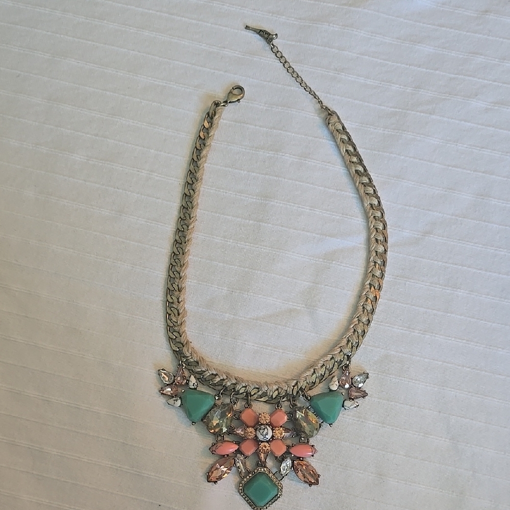Elegant Multicolor Statement Necklace